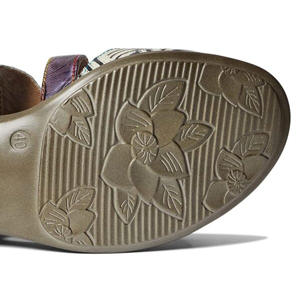 NEW L'Artiste Purple of SPRING STEP Heels for Women adjustable Modern sandal - Picture 2 of 9